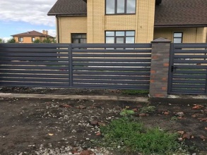 Забор жалюзи 72 метра фото в Хорлово